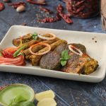 Assorted Indian kebabs and grilled paneer served with mint chutney at Food Exchange Aerocity Delhi