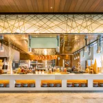 Open kitchen and live cooking station at Food Exchange Aerocity Delhi